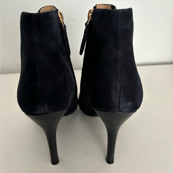 Navy suede Nine West heeled boots - Picture 2 of 11